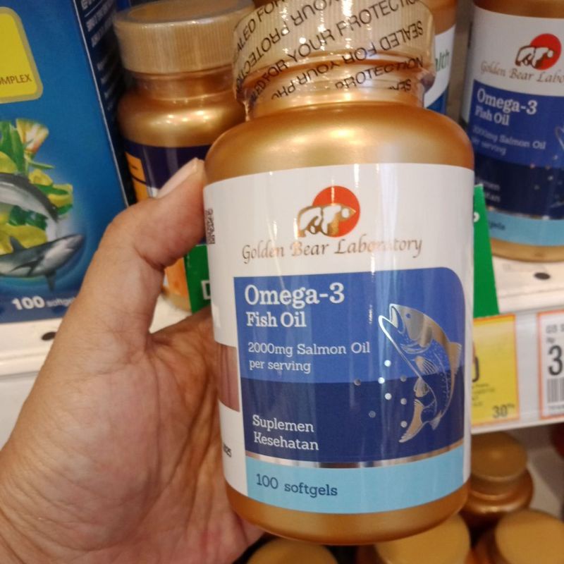 GOLDEN BEAR SALMON OMEGA 3 FISH SALMON OIL KOLESTEROL