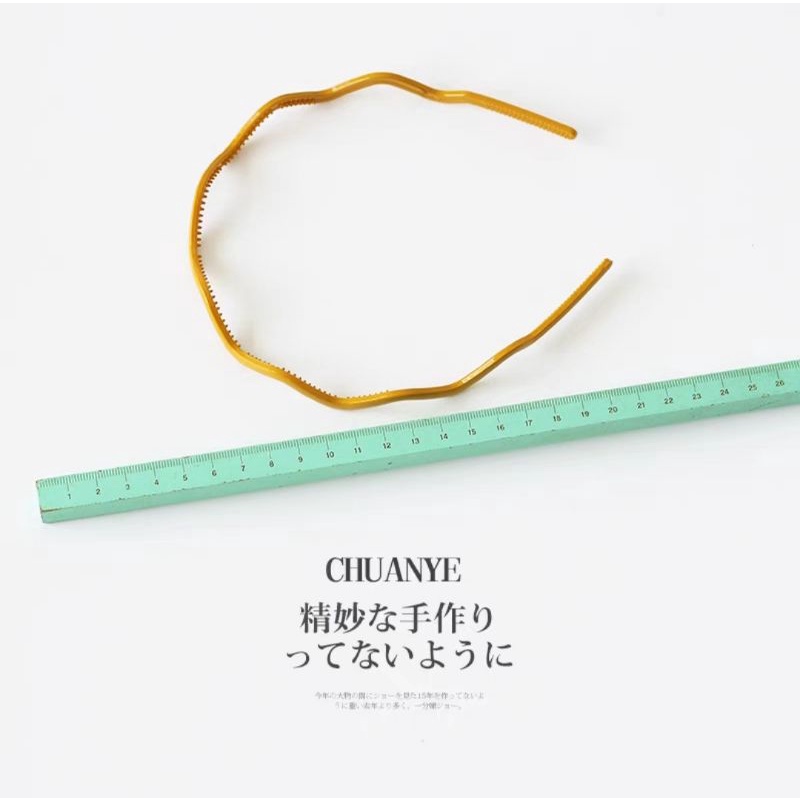 Bando Doff Gelombang 1.3cm Bando Matte Korea Zigzag Besar Bandana Ombak Wave Shaped Headband