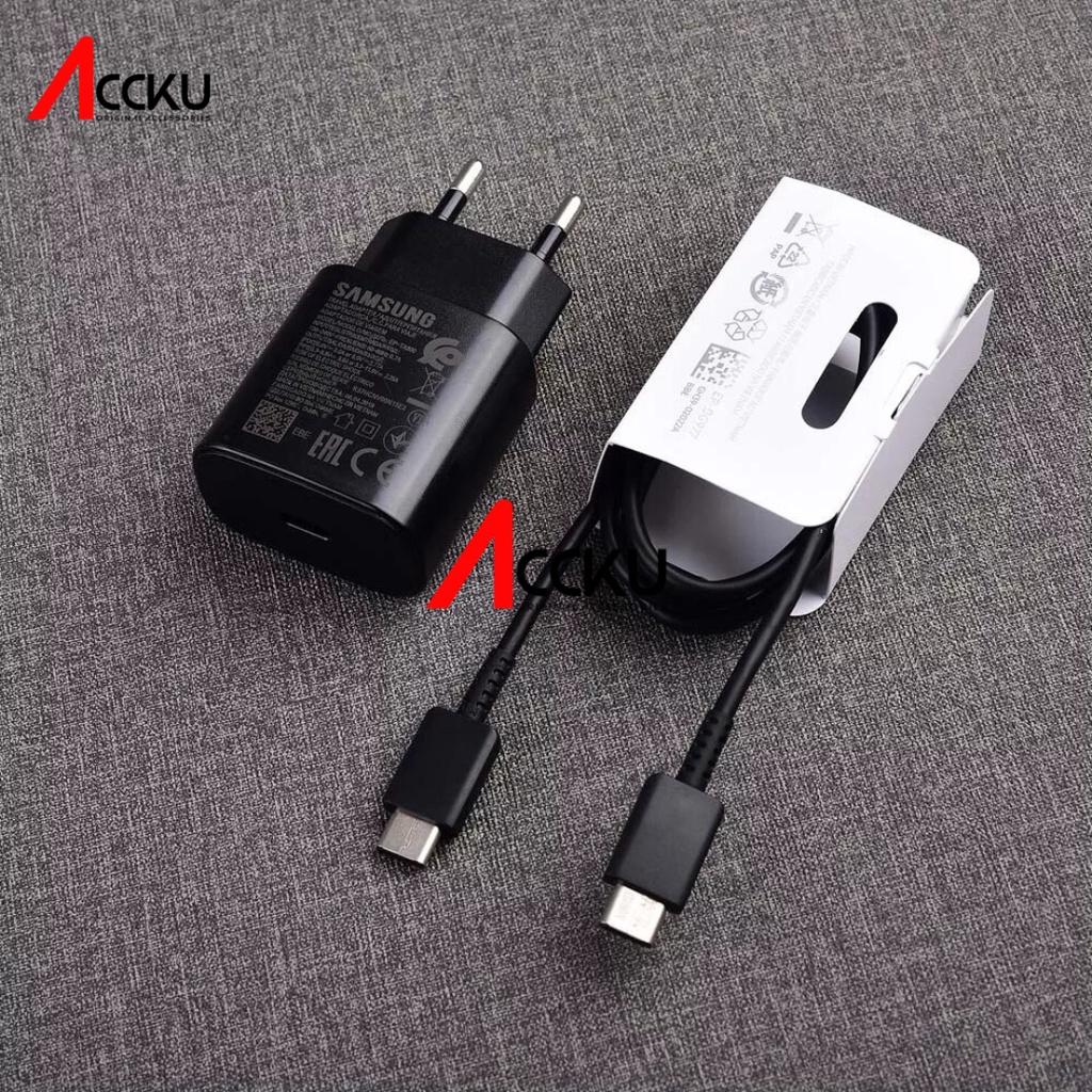 25W 99% ChargerSamsung Galaxy  NOTE10 Charger Samsung 25Watt EP-TA800 Charger Samsung TYPE-C SUPER FAST  Untuk Samsung Galaxy Note 10 - Note 10 Edge