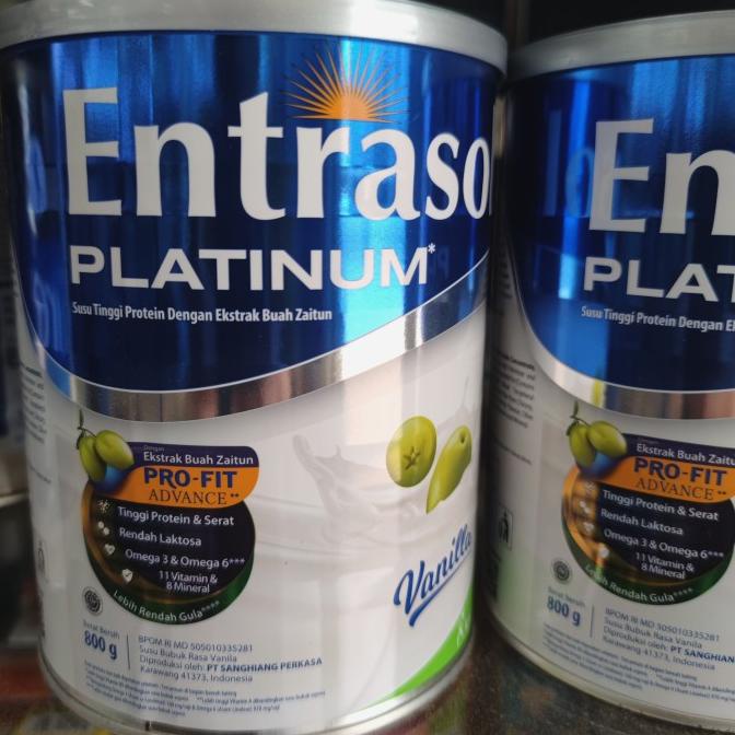 

[ COD ] Entrasol Platinum Susu Bubuk Vanila 800G