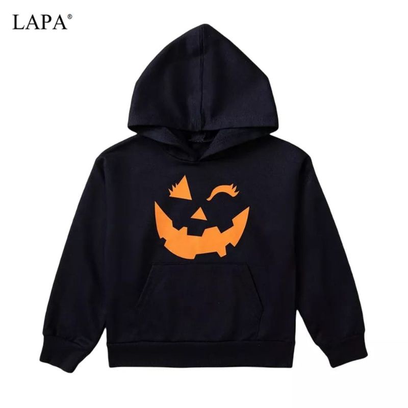 Sweater Hoodie Anak  Hoodie Grafis Flecee Tebal-Helloween Anak