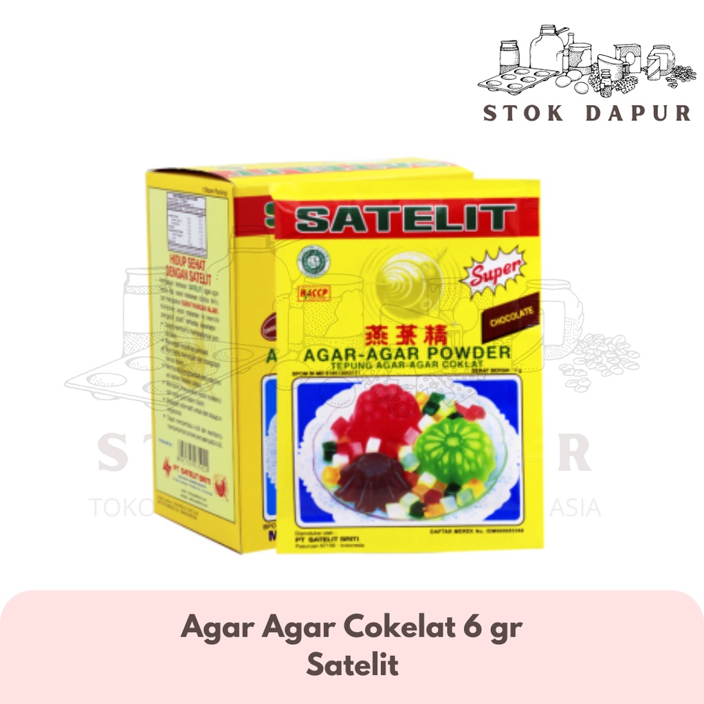 

satelit Agar Agar warna 6 gr