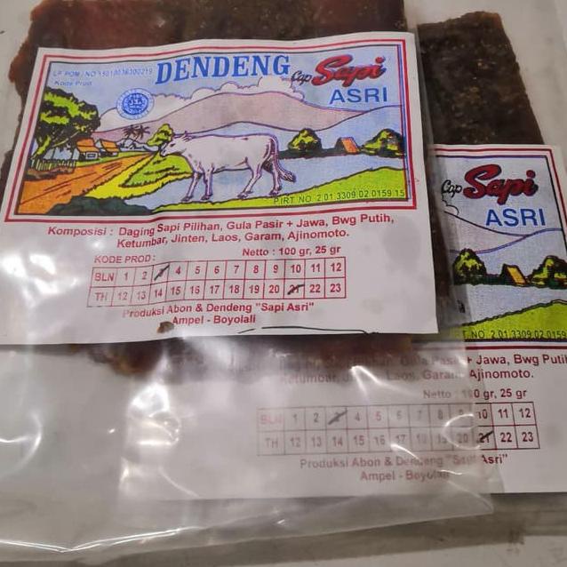 

✨BIG SALE✨ Makanan Siap Saji / Dendeng Sapi Cap Sapi Asri 100 Gr / 100% Halal 