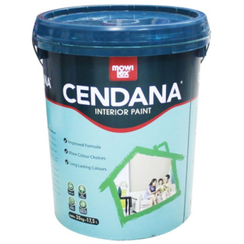 CAT PLAFON GRC CAT TEMBOK MOWILEX CENDANA INTERIOR 101 WHITE 25 KG