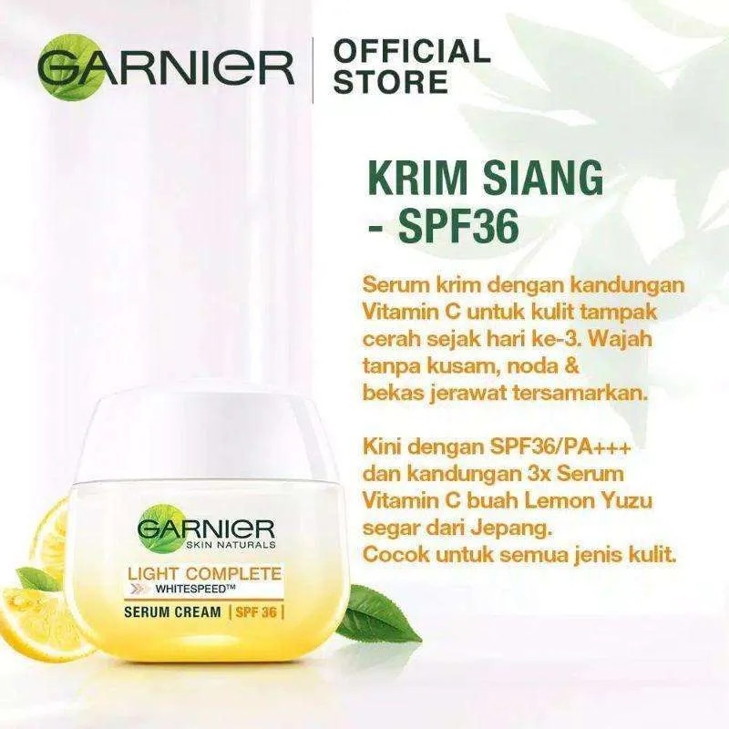 Garnier Bright Complete Serum Cream Lemon