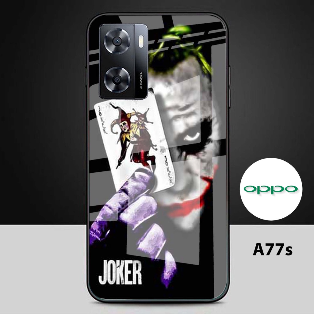 [N41] Softcase Glass Kaca Oppo A77s - Case HP Oppo A77s - Casing HP Oppo A77s