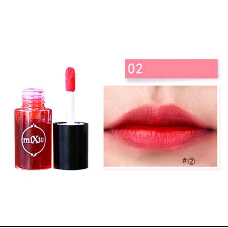 Mixiu Multifunction Waterproof Liquid Lipstick / Lip Tint Dyeing Liquid Lipgloss &amp; Blusher Waterproof Lip Gloss / Liptint / Liptint