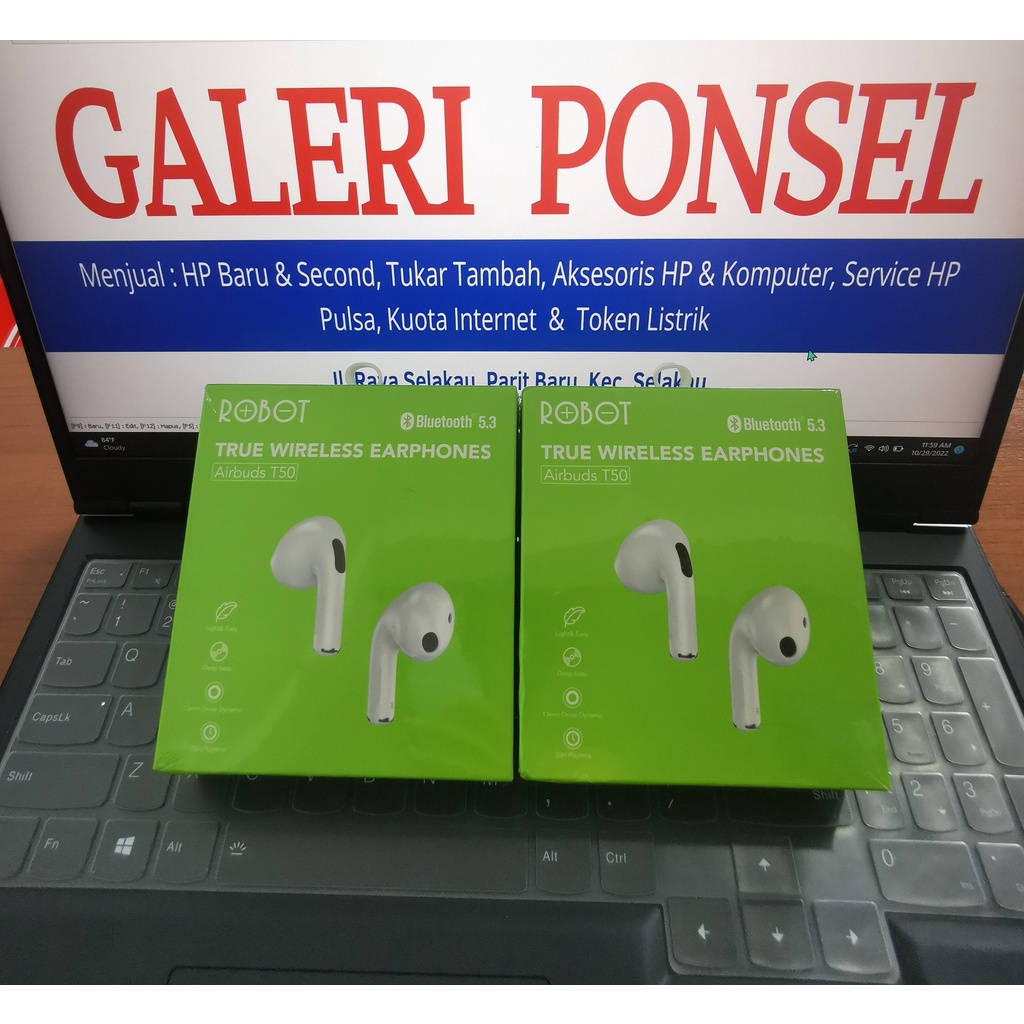 Robot Wireless Earphone Airbuds T30 & T50 Original TWS Bluetooth