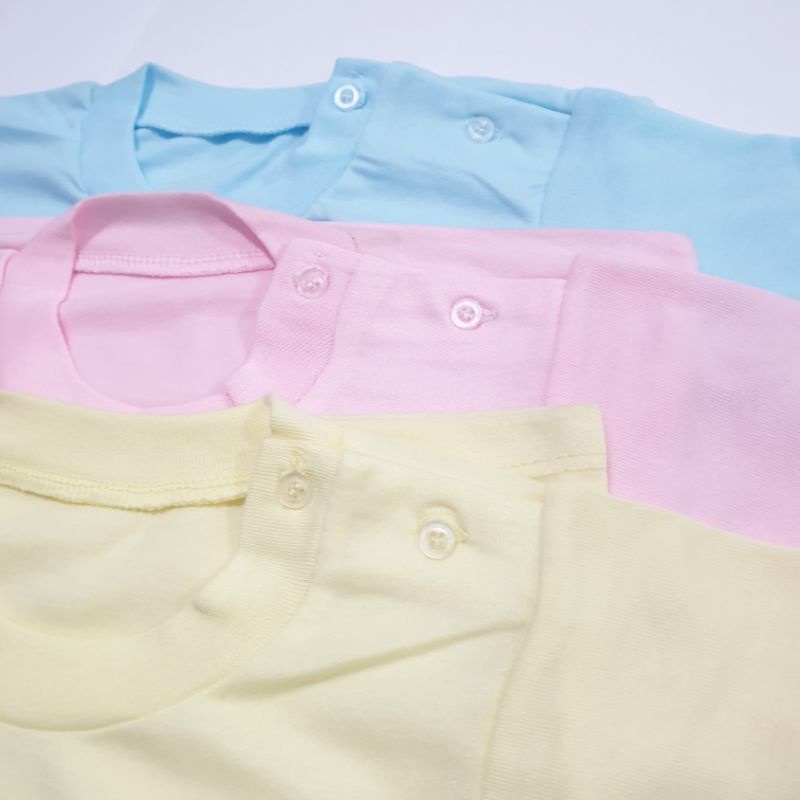 Baju Kaos Bayi Polos Lengan Pendek