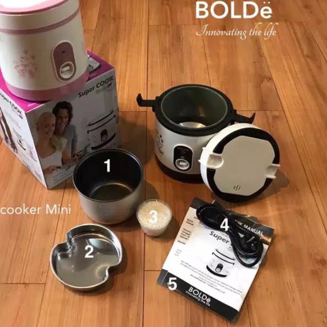 Kualitas Terbaik--`BOLDe Super Cook rice cooker mini Original BOLDe