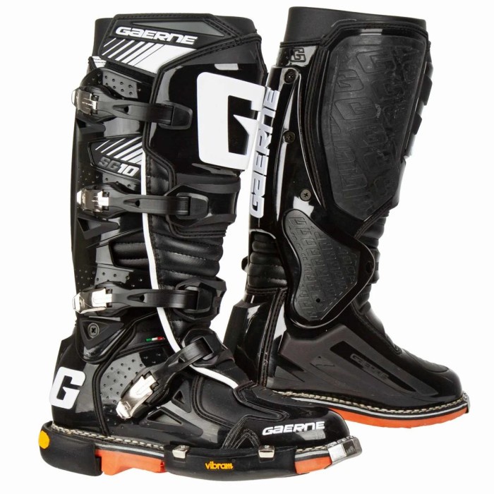 Biker Sepatu Gaerne Sg-10 Supermotard Boots Black Sz 46