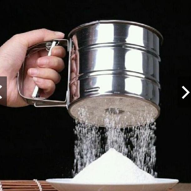 D6A8 BAKINDO CANGKIR SARINGAN TEPUNG STAINLESS STEEL - Ayakan Penyaring Tepung Mesh Stainless CJP