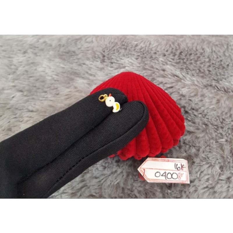 Lt1848E112E liontin boneka bebek duck emas kuning asli berat 0.400 kadar 70% 16k