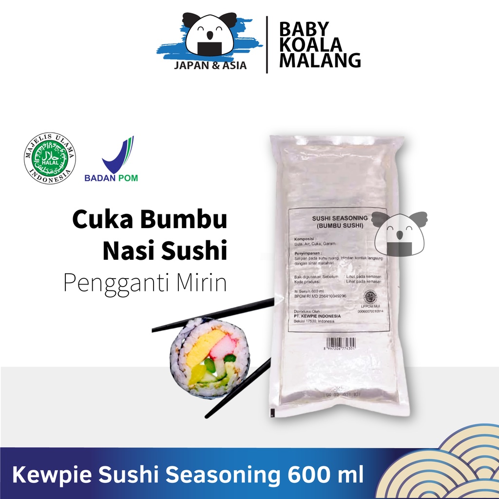 

KEWPIE Sushi Seasoning 600 ml Halal │ Cuka Bumbu Nasi Sushi Vinegar..