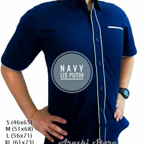 Seragam Kerja Seragam Kerja Drill Navy Pria Kemeja Kerja Pria Hem Kerja Baju Pdh