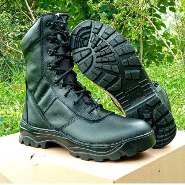 SEPATU PDL model jatah TNI/sepatu ARMY BOOTS KULIT ASLI