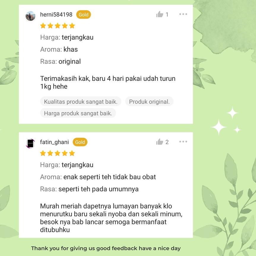 

Diskon✔️Slimming Tea Teh Pelangsing Penurun Berat Badan Ampuh Herbal Organik Diet Detox|RA9
