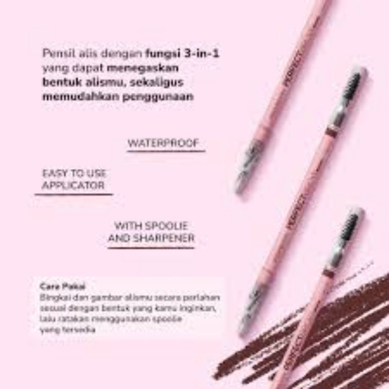 Pinkberry - Pinkberry Perfect Brown - Perfect Brown - Pensil Alis