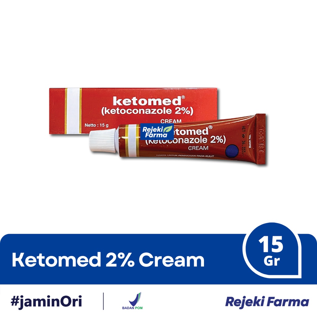 Ketomed Cream Krim Ketokonazol 2% 15 gr - Salep Kulit Panu, Kurap