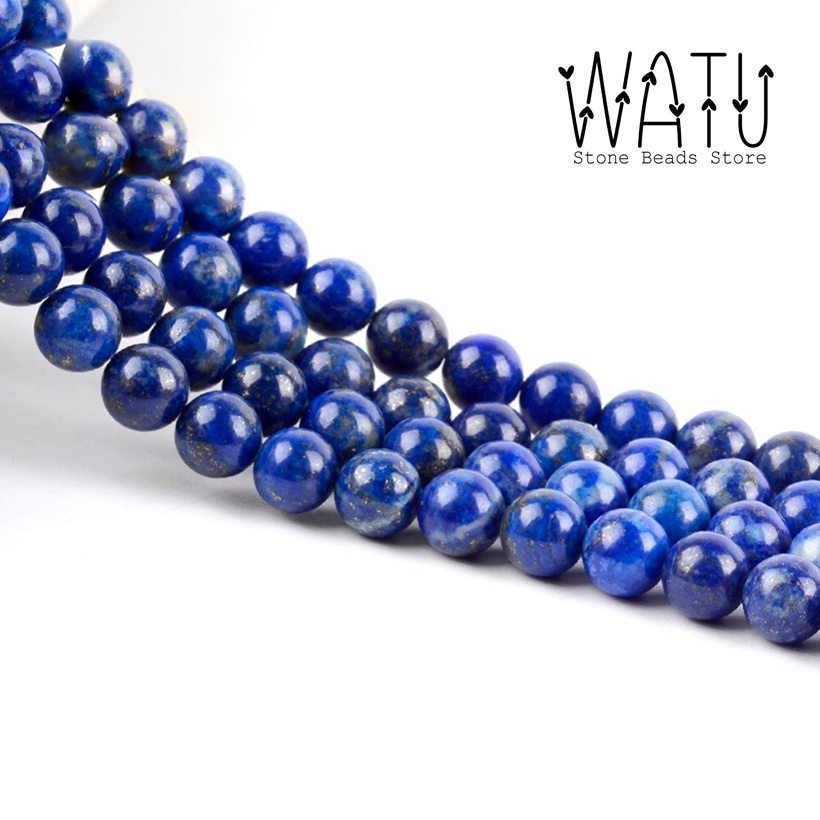 Manik Batu Alam 6mm 8mm 10mm Lapis Lazuli Dyed Round Beads