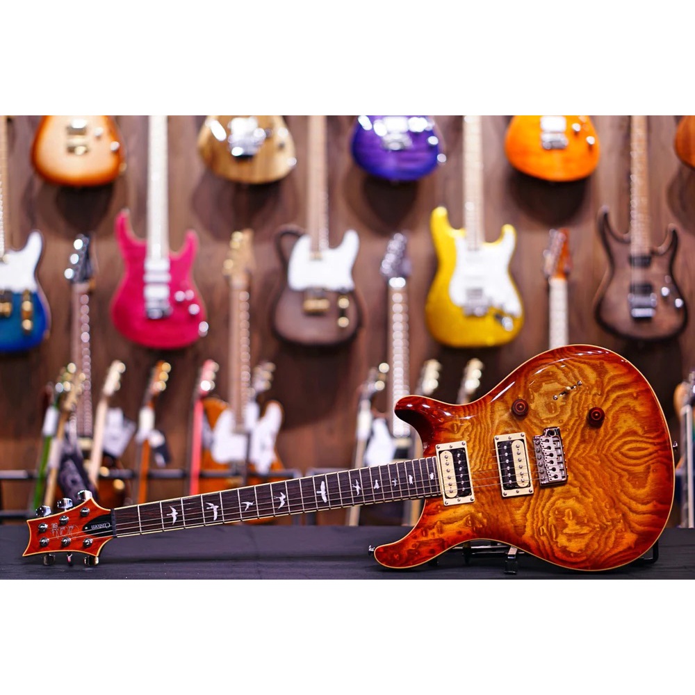 PRS SE Custom 24 Exotic Laurel Burl ash Limited Edition - Vintage Sunburst 2020