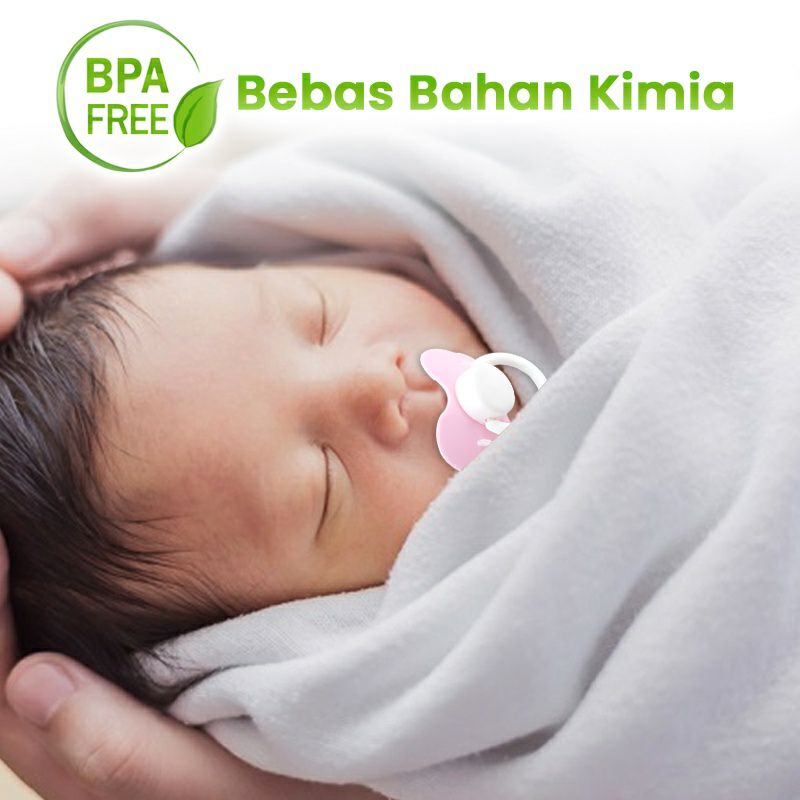 Zippy Empeng Bayi Newborn | 3m+ | Silicone Orthodontic | Cylinder | Bulat BPA Free Kompeng Bayi Soother Baby Pacifier