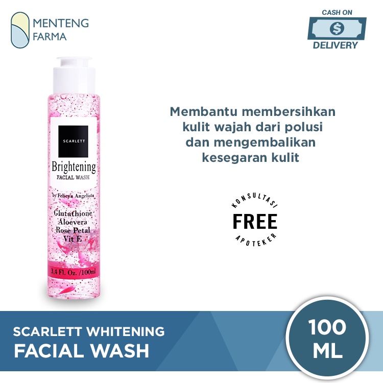 Scarlett Whitening Facial Wash 100 ML - Pembersih Wajah Tanpa SLS