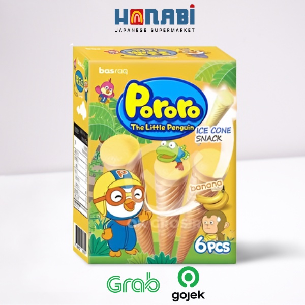 

Pororo Ice Cone Banana Snack 54g - Snack Rasa Pisang Made In Korea