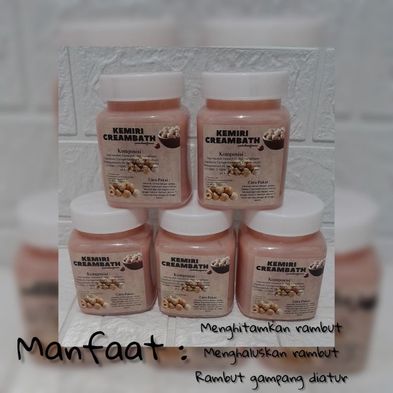 Kemiri hairmask creambath cream masker rambut