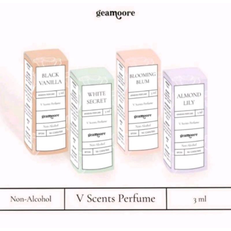 [3ml] GEAMOORE VSCENT Roll On Perfume 3ml | Parfume Geamore V Scent 3 ml | Parfum