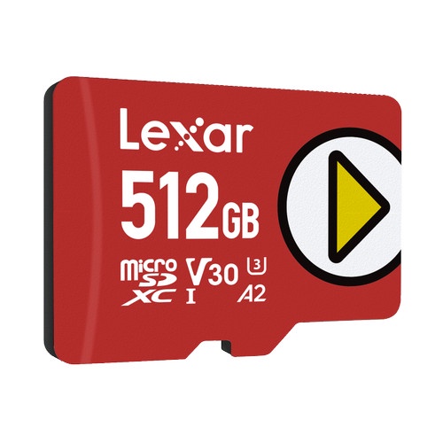 Lexar PLAY MicroSDXC 512GB UHS-1, U3, V30  - Up to 150MB/s