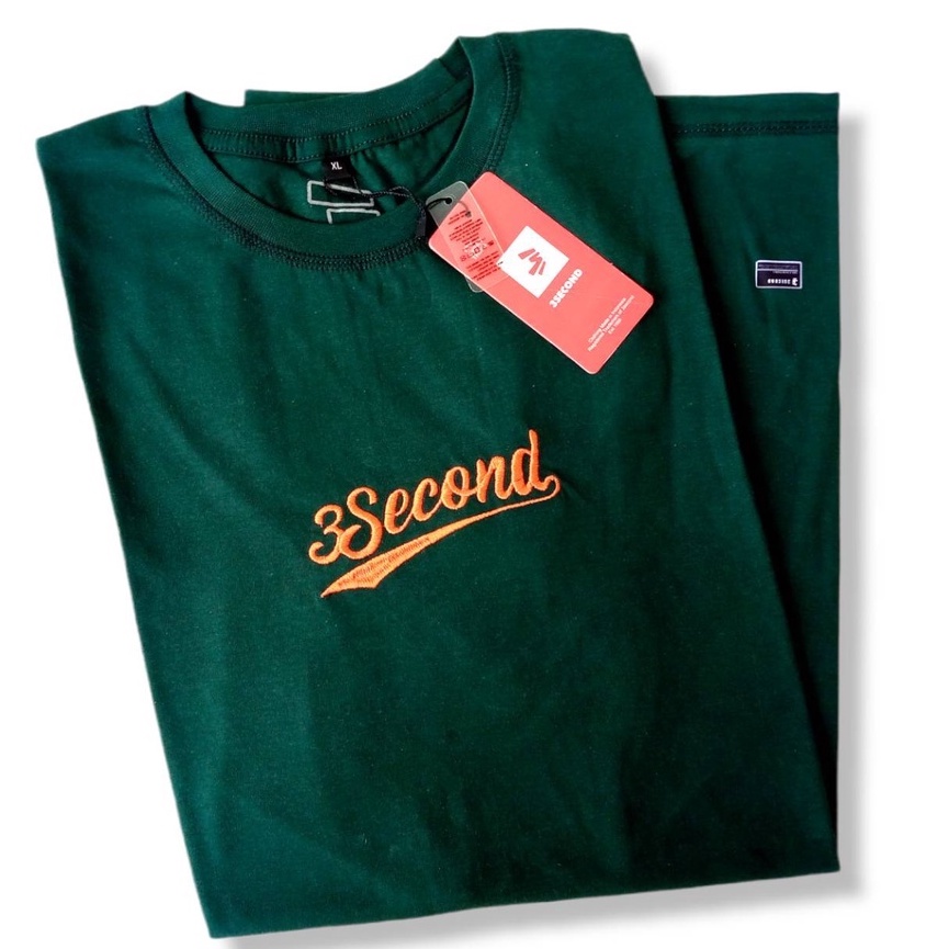Baju Tshirt Kaos Distro Pria 3Second Threesecond 3Scond Three Second Threesecond 3sco Lengan Tangan 