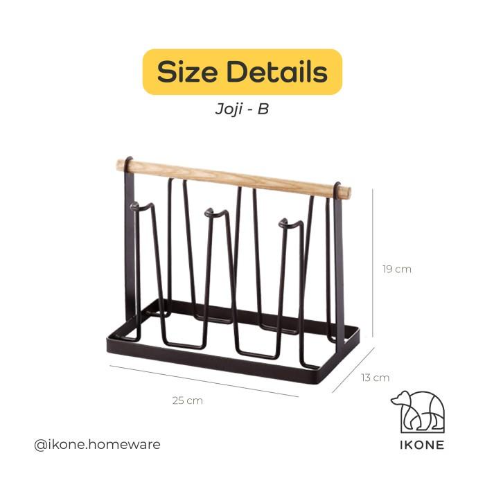 Rak Piring IkoneJoji Rak Gelas Organizer Besi Cup Holder Tempat Cangkir