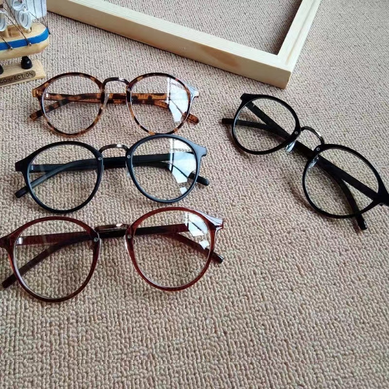 【Bayar di Tempat】MINUS 0° Classical Mata Kucing Kacamata Wanita Cat Eye Eyeglasses