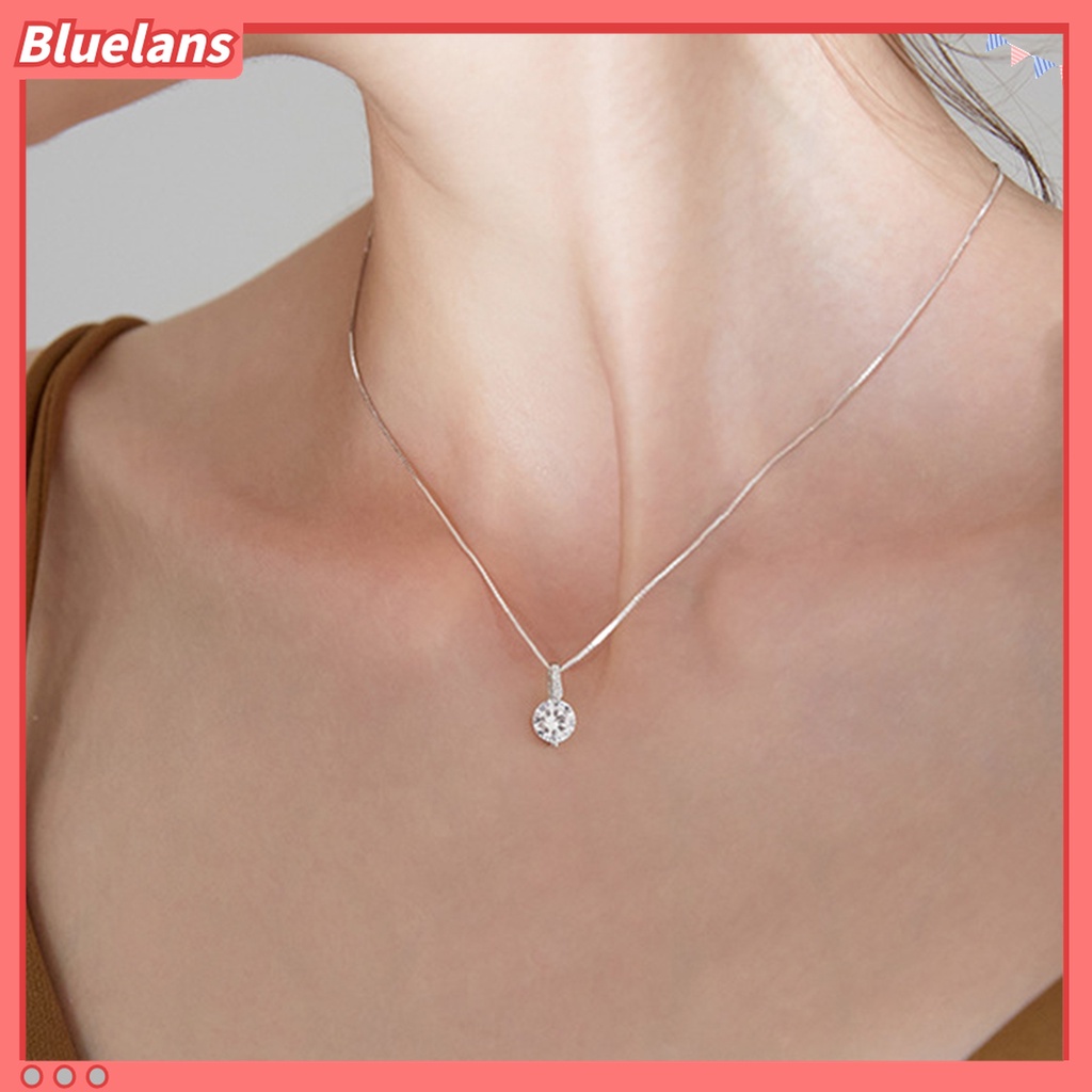 Kalung Choker Bentuk Water Drop Aksen Berlian Imitasi Untuk Wanita