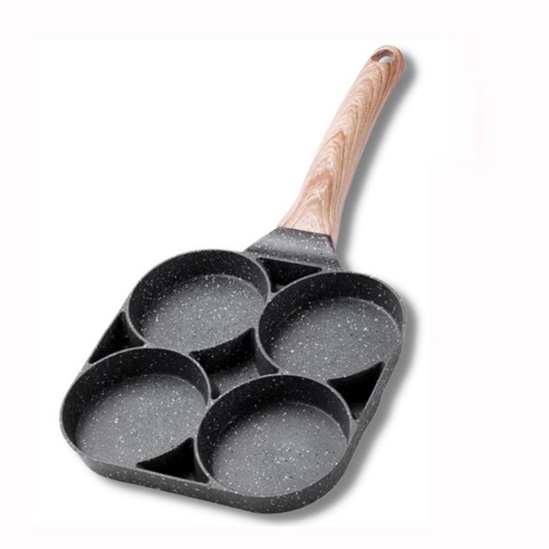 Panci wajan penggorengan telur 4 lubang anti lengket non stick / frypan multifungsi high quality