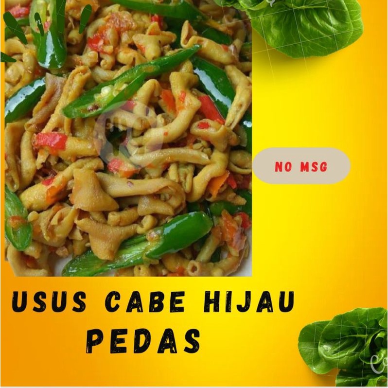 MASAKAN RUMAHAN &quot;USUS CABE IJO&quot; (PORSI BESAR)