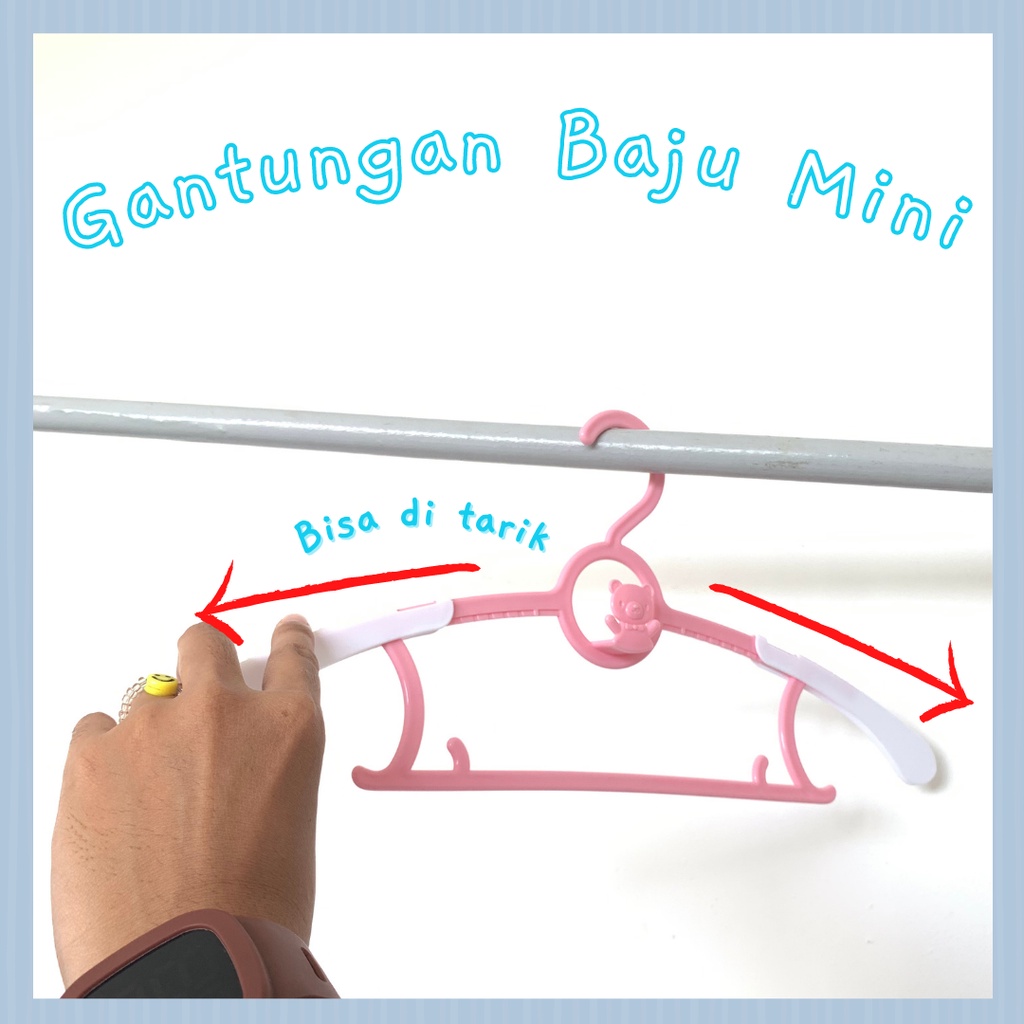 BOLOGROSIR [HB] Hanger Baju / Gantungan Baju Anak / Gantungan Baju Lucu / Adjustable Hanger / Gantungang Baju Plastik