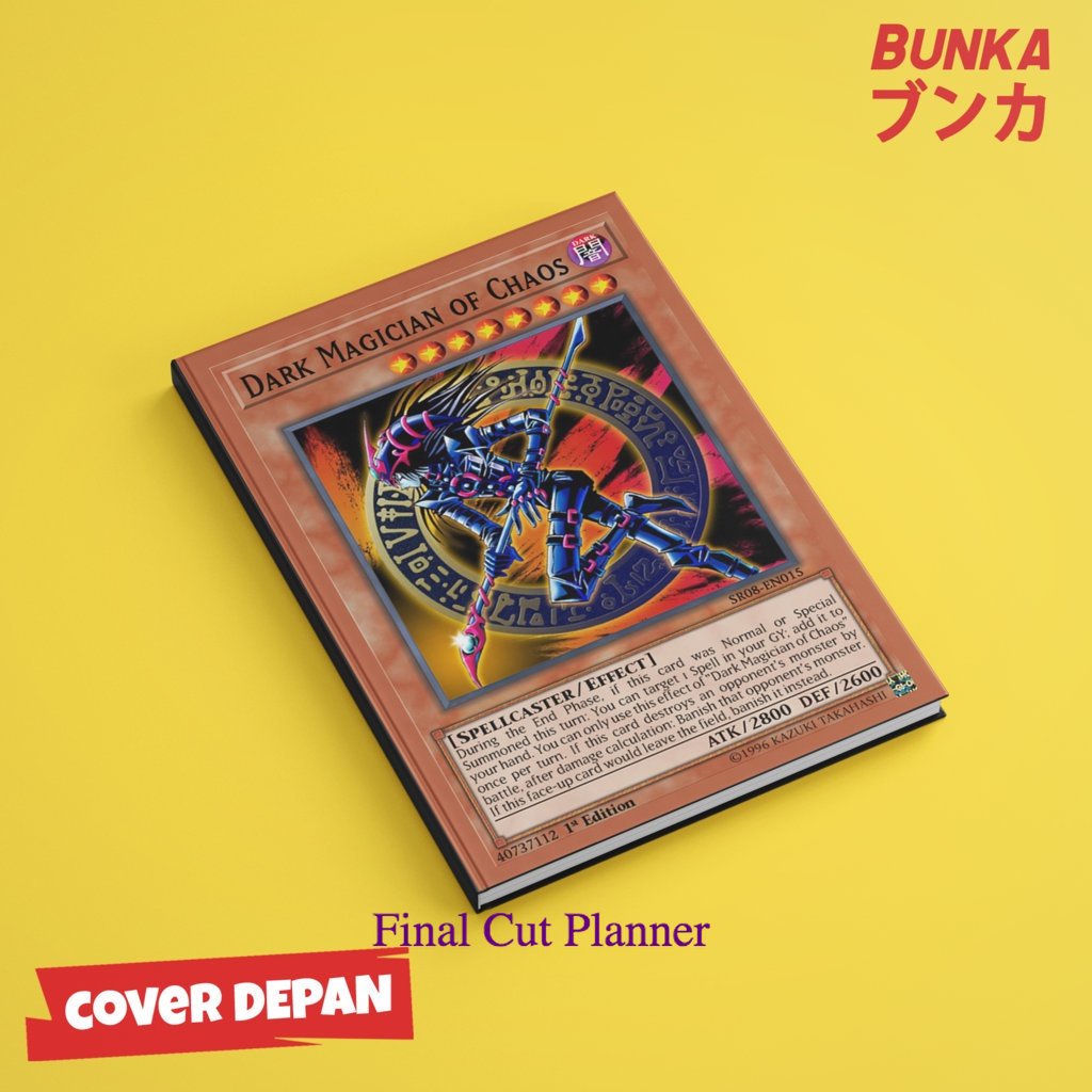 

Notebook Yu Gi Oh Dark Magician of Chaos Hardcover A5 Skin Buku Tulis Catatan Notes Agenda Planner Jurnal .