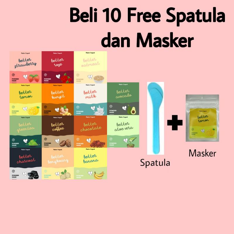 Masker Wajah Organik / Masker Bubuk 10gr