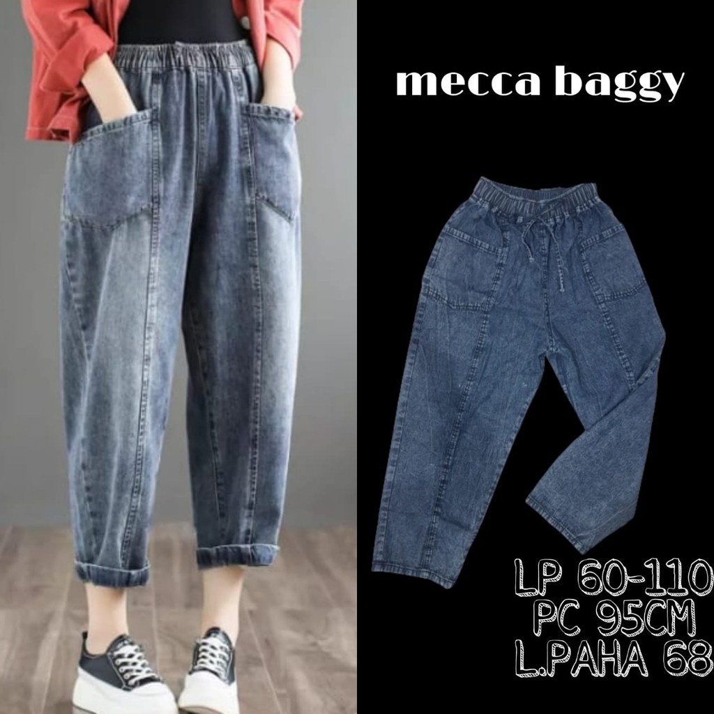 Celana Boyfriend Jeans Tulang Saku Pocket - Elsa Pants Jumbo