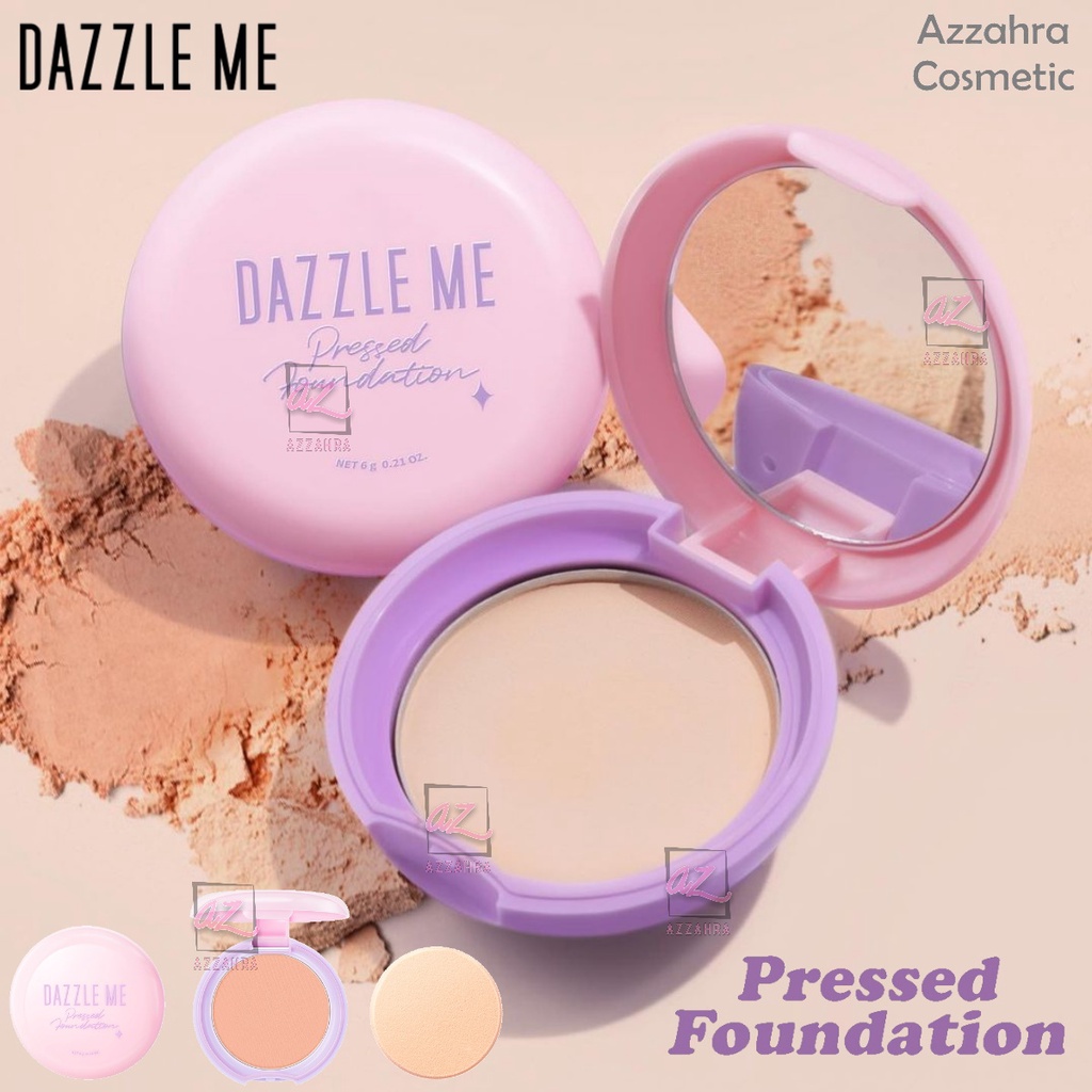 DAZZLE ME Muse Pressed Foundation | Long Lasting Filter Like Blurring Matte Compact Powder Oil-control Bedak Padat