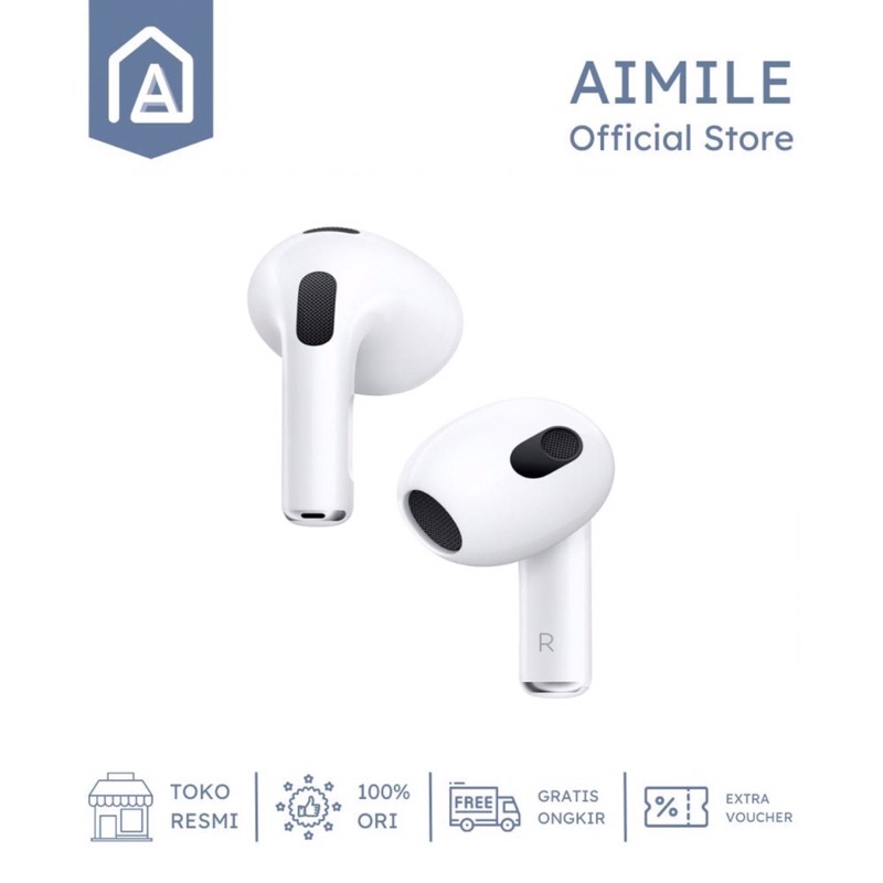 Headset TWS Gen 3 2022 Wireless Charging [Final Upgrade + IMEI / Serial Number Valid + Spatial Audio]