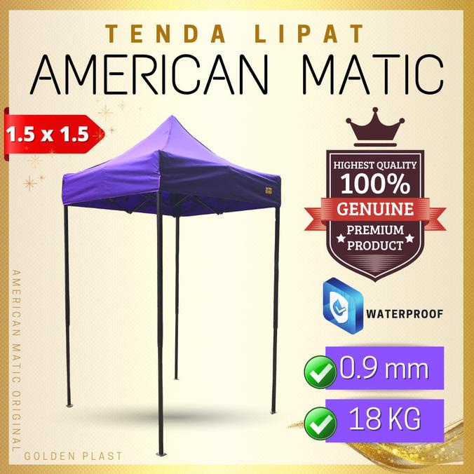 Tenda Lipat Asli American Matic 1.5X1.5M ( First Hand Supplier)