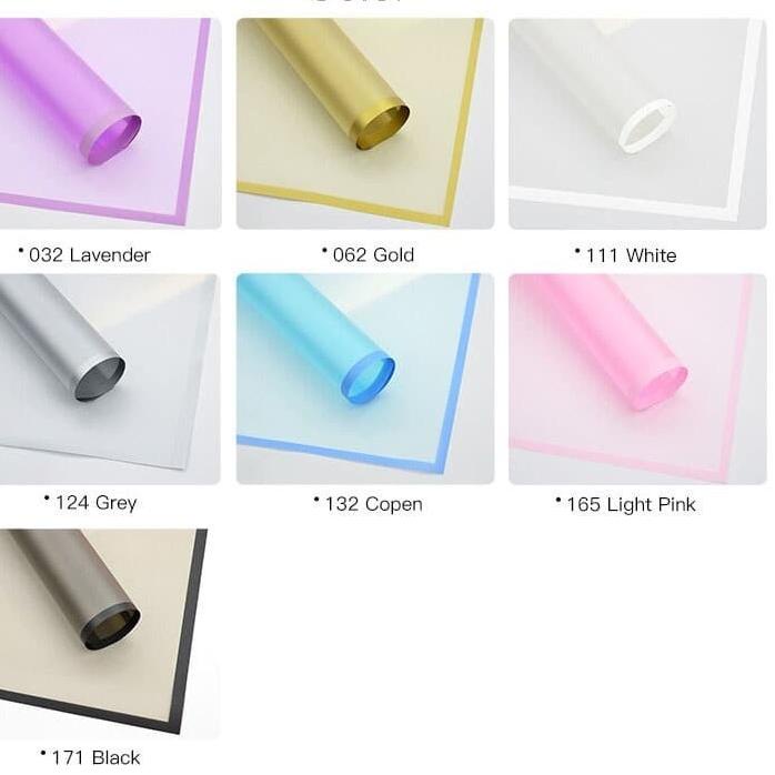 

Promo Belanja Flower Wrapping Paper Transparan List Color Cellophane - Kertas Buket Bunga - Kertas Kado Korea isi 20 lembar