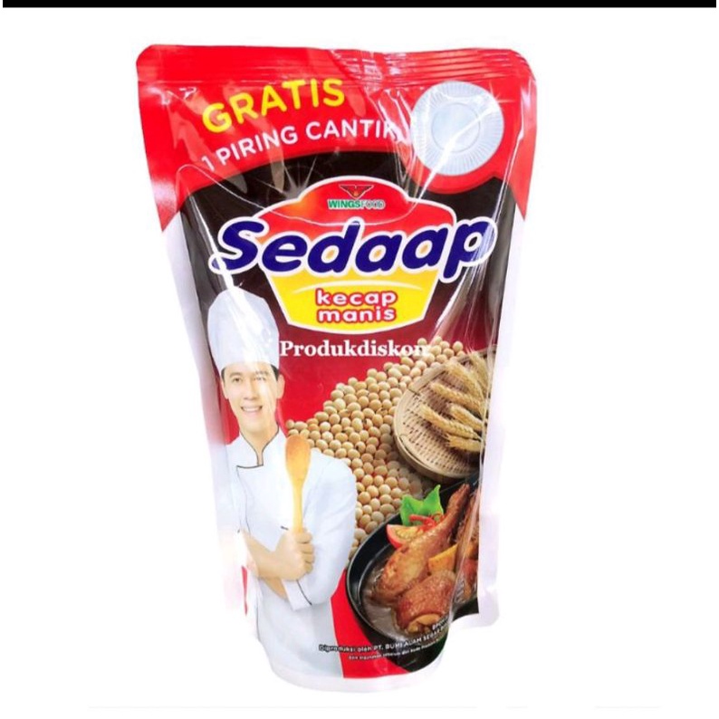 Kecap sedap 550ml free piring cantik