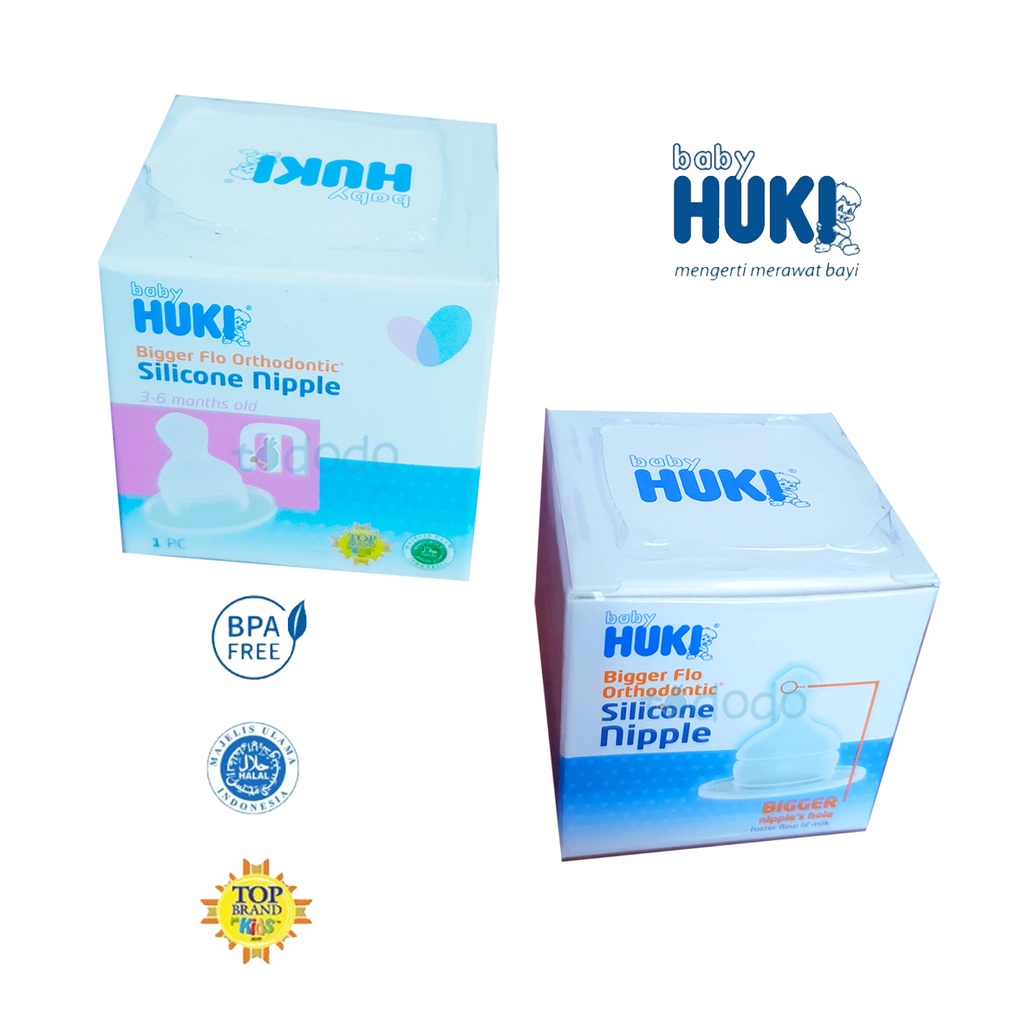 Huki Dot Orthodontic Silicone Nipple Super Flo M C0248 / Nipple Dot