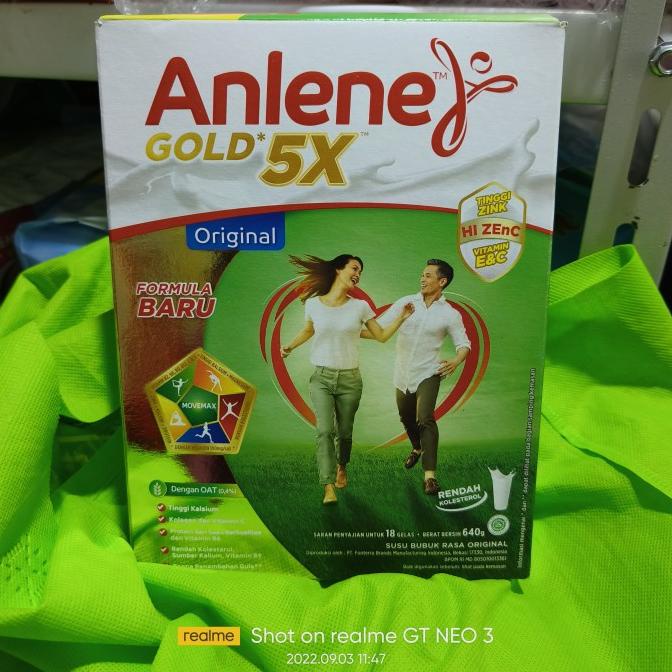 

[ COD ] Anlene Gold Plus 5X Original / Cokelat Susu Dewasa 640 Gram 650 Gram