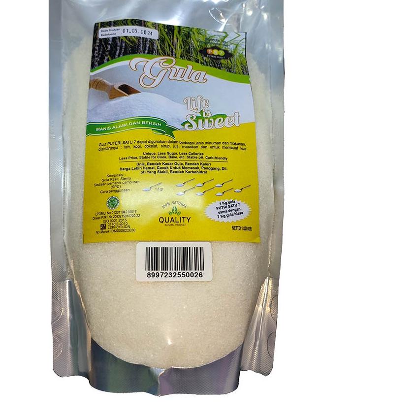 

Oke Price ✺ Gula Sehat Rendah Kalori PS7 Kemasan 1Kg,,,