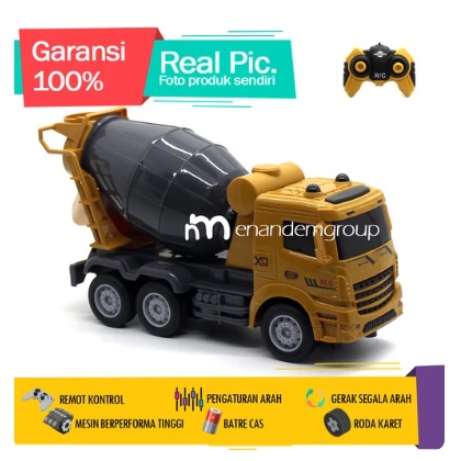 Mainan Mobil Remot Kontrol RC Truk Molen Semen Mixer Premium Series - Molen
